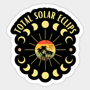 total solar eclips Sticker